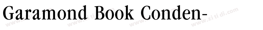 Garamond Book Conden字体转换